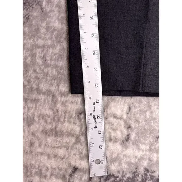 Canali Dress Pants 42 x 31 Mens Gray Wool Pleated Slim Fit Trouser